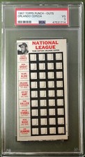 1967 TOPPS PUNCH-OUTS ORLANDO CEPEDA PSA 3 ST.LOUIS CARDINALS TEST ISSUE