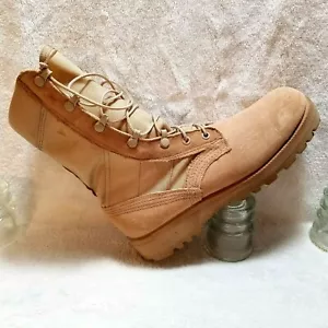 Stivali militari uomo tg 6,5 R Desert Tan caldo combattimento lavoro 251-90 US Army - Foto 1 di 9