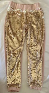 365 Kids Garanimals Flip Pants joggers Size 8 Soft Pink and Gold/Pink Sequins - Picture 1 of 7