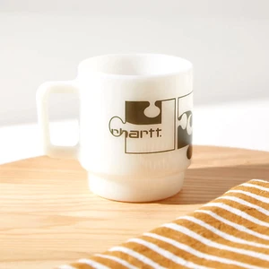 TAZA DE VIDRIO CARHARTT WIP ENSAMBLAR Blanco/Planta - Imagen 1 de 3