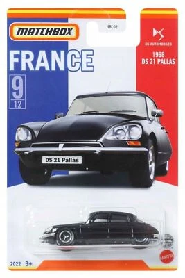 Matchbox Stars of France 1968 Citroen DS 21 Pallas Black 2022 MB735 1/64 HFH76 - Image 1 of 2