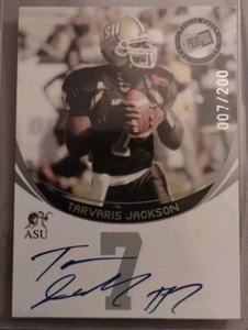 Tarvaris Jackson signed Autogramm Auto 2006 Presseausweis Football Karte - Bild 1 von 1