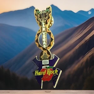 LAS VEGAS 🎸 Hard Rock Cafe SNAKES PURPLE Sin City Guitar Pin Rarität RAR! - Bild 1 von 3