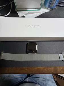 Apple Watch Series 8 Stainless Steel 45 mm GPS w/ LTE and Milanese Watch Band - Picture 1 of 15