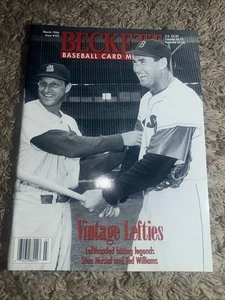 Beckett Baseball Card Monthly March 1996 Ted Williams Stan Musial Issue 132 - Picture 1 of 6