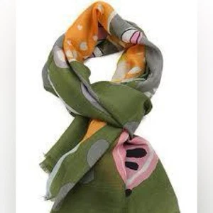Sciarpa Fruta Épice Paris in verde kaki e blu sciarpa frutta - Foto 1 di 5