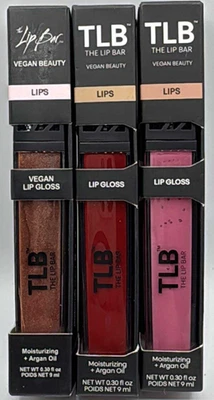 3 件装 The Lip Bar 唇彩套装 ~ 0.30 FL OZ 每件 ~ 快速发货 ~ 阅读 — 第 1/3 张图片