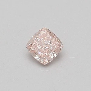 Cushion 0.26ct Fancy Intense Pink VS1 CVD IGI Certified Loose Lab Grown Diamond - Picture 1 of 3