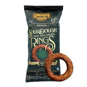 Einzigartige Snacks Sauerteig Craft Bier Brezel Ringe koscher 11oz 3er Pack - Bild 1 von 6