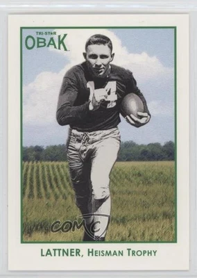 2011 TRI-STAR Obak Green /25 Johnny Lattner #44 - Image 1 of 2