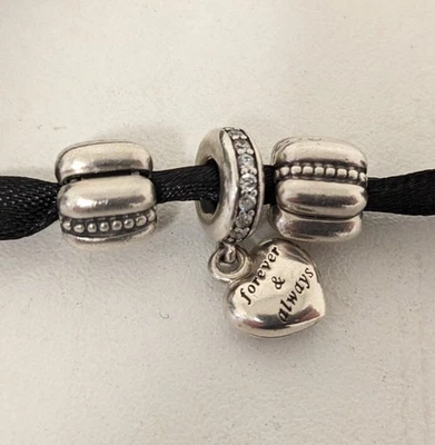 Pandora My Beautiful Wife Locket & 2 Barrel Charms Silver 925 - Boxed  - Image 1 of 4