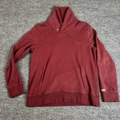 Roots Canada Mock Neck Sweatshirt Mens Large Maroon Pullovers - Image 1 of 4