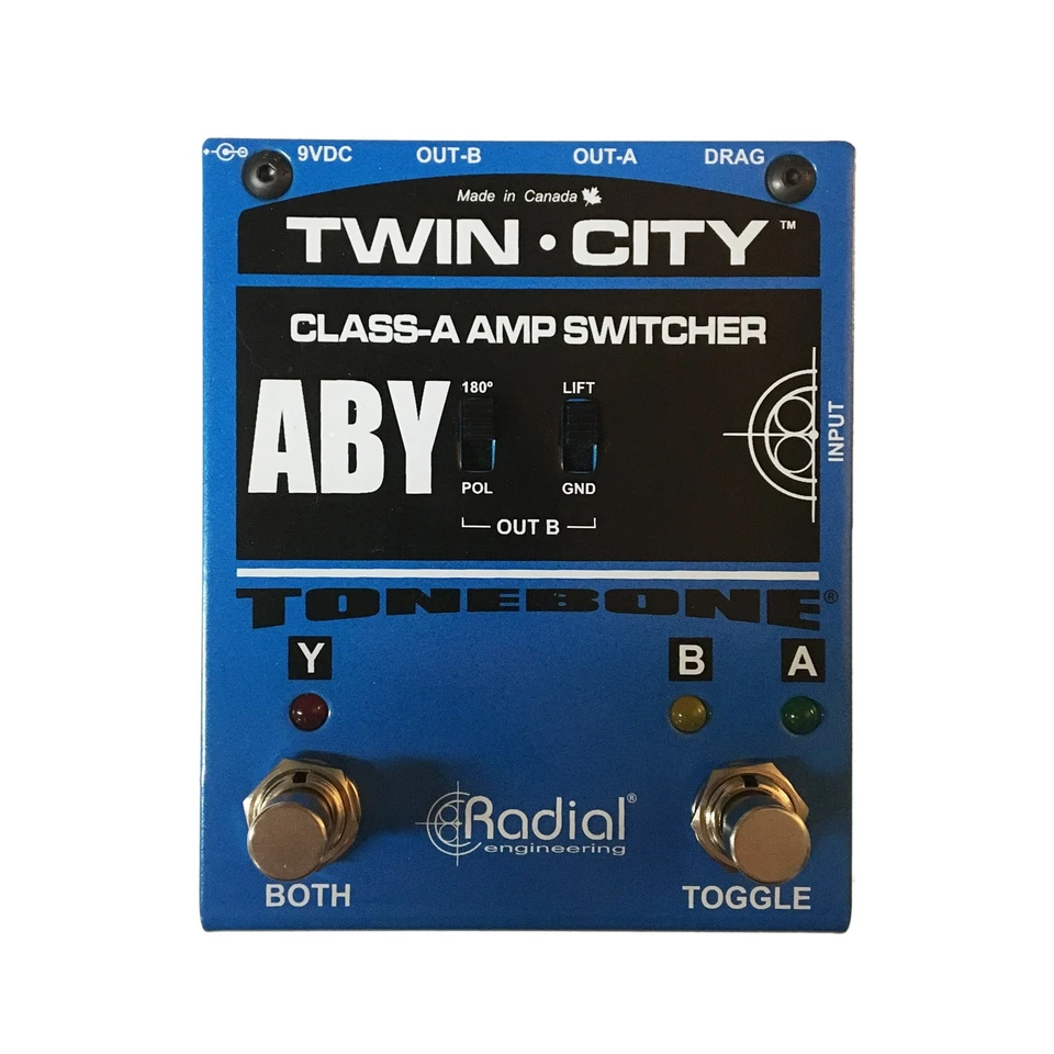Pedal conmutador amplificador ABY activo Twin-City Radial Engineering Tone Bone Foto 1 de 1