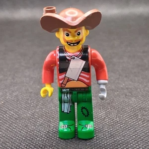 1x Lego Figure 4 Juniors Pirate Man Harry Red Green Pirate 7075 7081  - Picture 1 of 5
