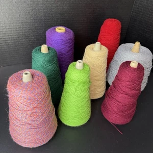 3+ Pfund Menge 8 Acryl Strickmaschine Garn Konen Handarbeit Weben Stricken - Bild 1 von 19