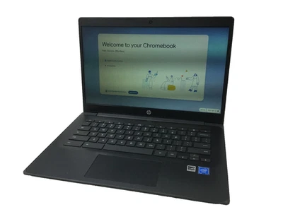 HP Chromebook 14 G6 14" 4GB RAM 32GB SSD Celeron N4020 1.1GHz ChromeOS Read Desc - Image 1 of 4