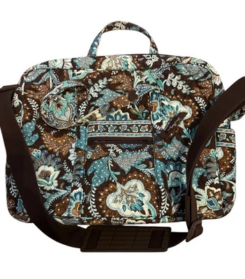 Bolso Bandolera Vera Bradley Retirado Java Azul Metropolitano Lap Top Usado en Excelente Condición Foto 1 de 4