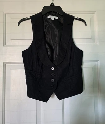 NY&CO Womens Size 6 Black Vest (Only Worn Once) - Image 1 of 4