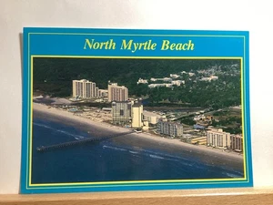 Aerial View of North Myrtle Beach, SC - Vintage Postcard - Picture 1 of 3