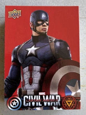 2016 Marvel MCU Upper Deck Civil War Walmart Retail 50 Card Red Set Avengers - Image 1 of 3