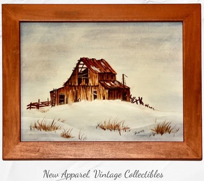 Pintura a óleo assinada emoldurada Jean Green's The Sky's The Limit Style 13"x16" - Imagem 1 de 4