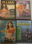 Lot of 4 Fitness DVDs ,Jillian Michaels, Sharon Mann,Jaana Kunitz & Julia Powers