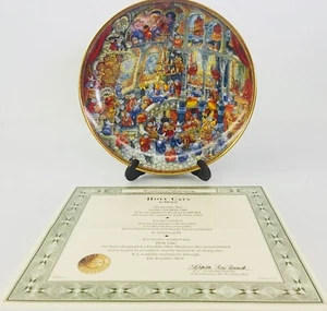 Franklin Mint Plate Bill Bell 1st Issue Holy Cats Limited Edition Collection Cat - Picture 1 of 12