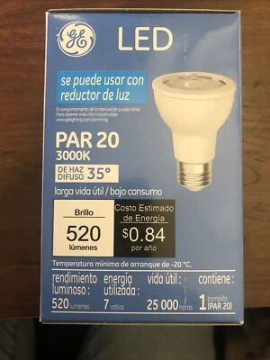 GE CURRENT LED7DP203W830/35 LED Lamp, PAR20, 7 watts, 3000K, 35 degrees, E26 - Image 1 of 4