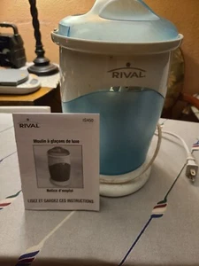 Rival Deluxe Ice Shaver Frozen Drink Snow Cone Maker Model IS450 Blue - Picture 1 of 5