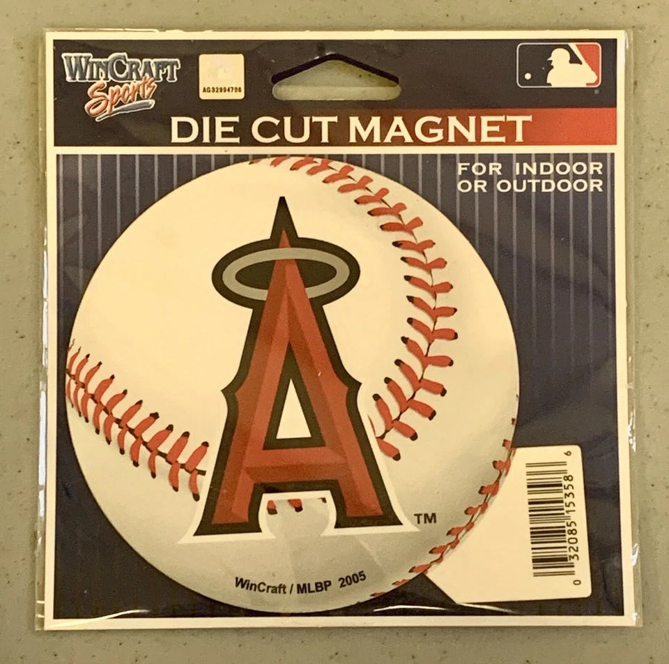 Los Angeles Angels Classic 5.5"x6" Vibrant Color Die Cut Logo Magnet MLB Decor - Image 1 of 4