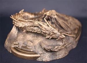 The Lord of the Rings The Hobbit Smaug Statue Model Resin Figure Ornaments - Picture 1 of 8