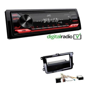 JVC KD-X182DB DAB+ Autoradio für Skoda Octavia II Facelift piano black Canbus - Bild 1 von 5