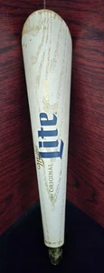 RARE VIKINGS ORIGINAL Miller Lite Pilsner Wooden Baseball Bat Beer Tap Handle. - Picture 1 of 4