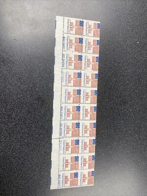 EFO: US 1622 Flag Over Independence Hall Plate Block Of 20 - Very Cool Item - Image 1 of 4