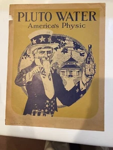 Pluto Water Amerikas physischer UNCLE SAM Werbeplakat 11 x 14 Zoll 1967 Kunst Fa - Bild 1 von 7