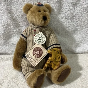Boyds Bear 917710 Peluche Relleno 9.5" Cal Doble Juego Jugador de Béisbol Nº#8 Rayas - Imagen 1 de 3