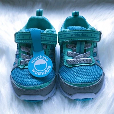 Nueva Zapatilla Deportiva Stride Rite Made-2-Play Jonna (Niño Pequeño) Frozen II Plateada-Azul Foto 1 de 4