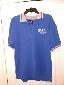 University Of Kentucky Wildcats Baumwolle Poloshirt Herren Large Blau - Bild 1 von 8