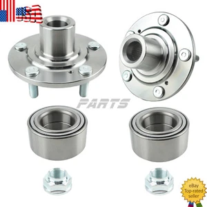 2 Front Wheel Hub Bearing Kits For 2016 Honda Civic 2.0L EX 2.0L LX Only W/ Nuts - Picture 1 of 13