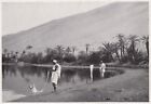 D5993 Libia - Gabr-On - Pesca Di Vermi Sulle Rive Del Bahar-Ed-Dud - 1933 Print
