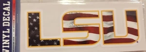LSU Tigers w/American Flag Decal - Picture 1 of 1