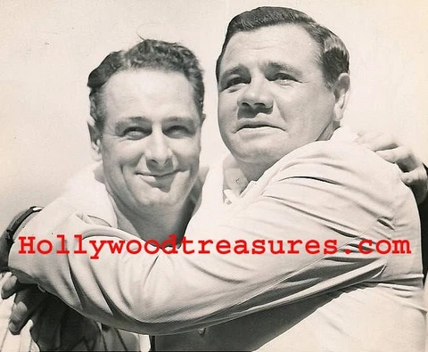 NY Yankees~Photo~Babe Ruth~Lou Gehrig~Close-up Poster~16" x 20" Cover