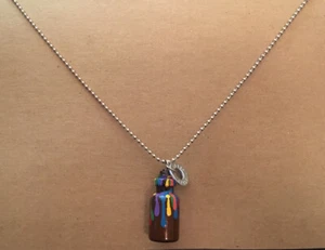 Leaking Magic Vile, Multicolor Drips, Maker’s Tag, 24 Inches, Artisan Made - Picture 1 of 4