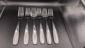 CAMBRIDGE ASPEN Stainless Flatware (6) Salad Forks - Picture 1 of 4