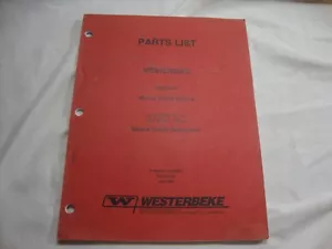 Westerbeke 63B Marine Diesel Engine BTDA Generator Parts List Manual 1990 - Picture 1 of 4