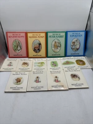 Lot of 14 Peter Rabbit Books By Beatrix Potter Hardcover and Paperback mixed - Image 1 of 4