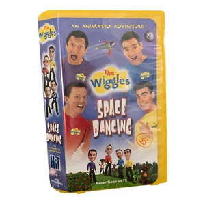The WIGGLES SPACE DANCING Kids VHS Tape 2003 NEVER SEEN ON TV RARE With CASE - Picture 1 of 3