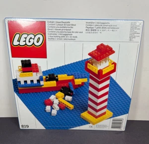 LEGO System Blue Baseplate Set 819 Building Set Vintage 1991 NEW SEALED - Picture 1 of 5