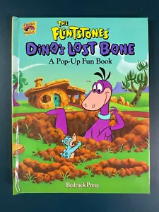 The Flintstones Dino's Lost Bone A Pop-Up Fun Book Hardcover 1995 Hanna-Barbera - Foto 1 di 3