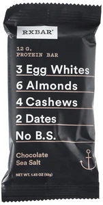 Rx Bar Chocolate Sea Salt, Protein Bar, 1.83 Oz, 12 Count - Picture 1 of 12